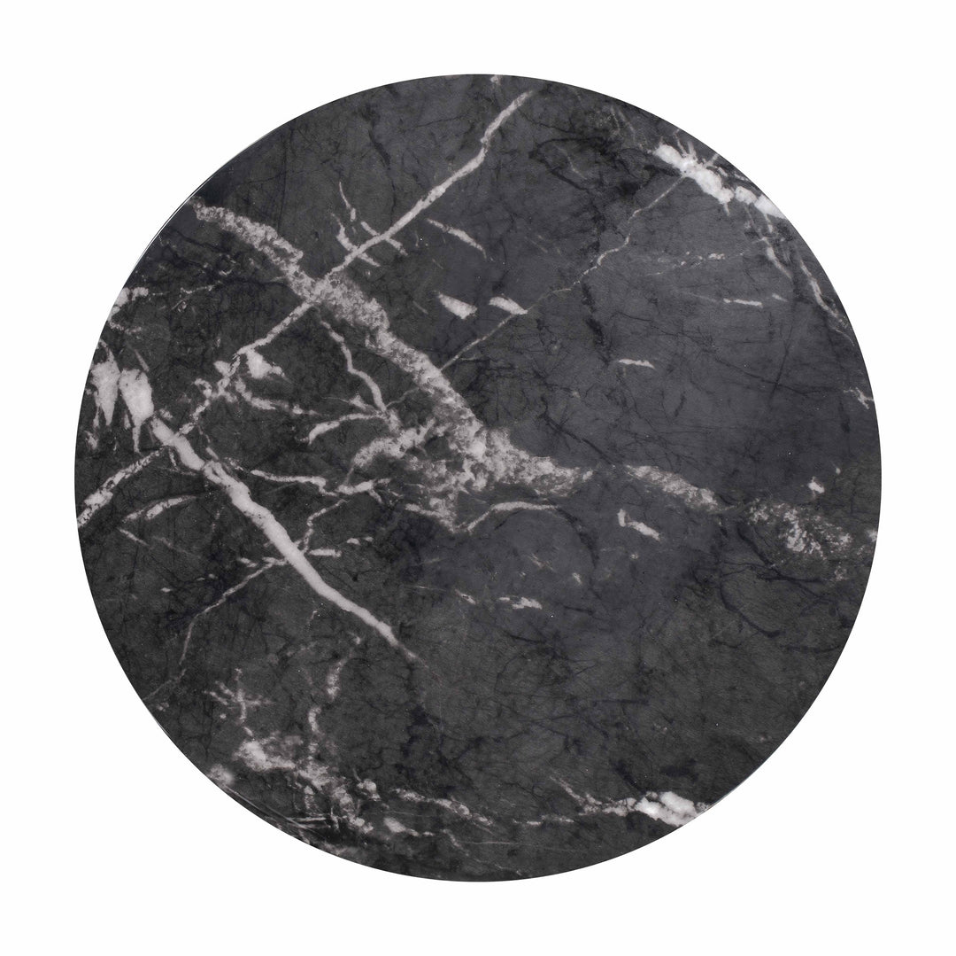 TOV Furniture Rue Black Marble Side Table OUTDOOR ACCENT TABLES