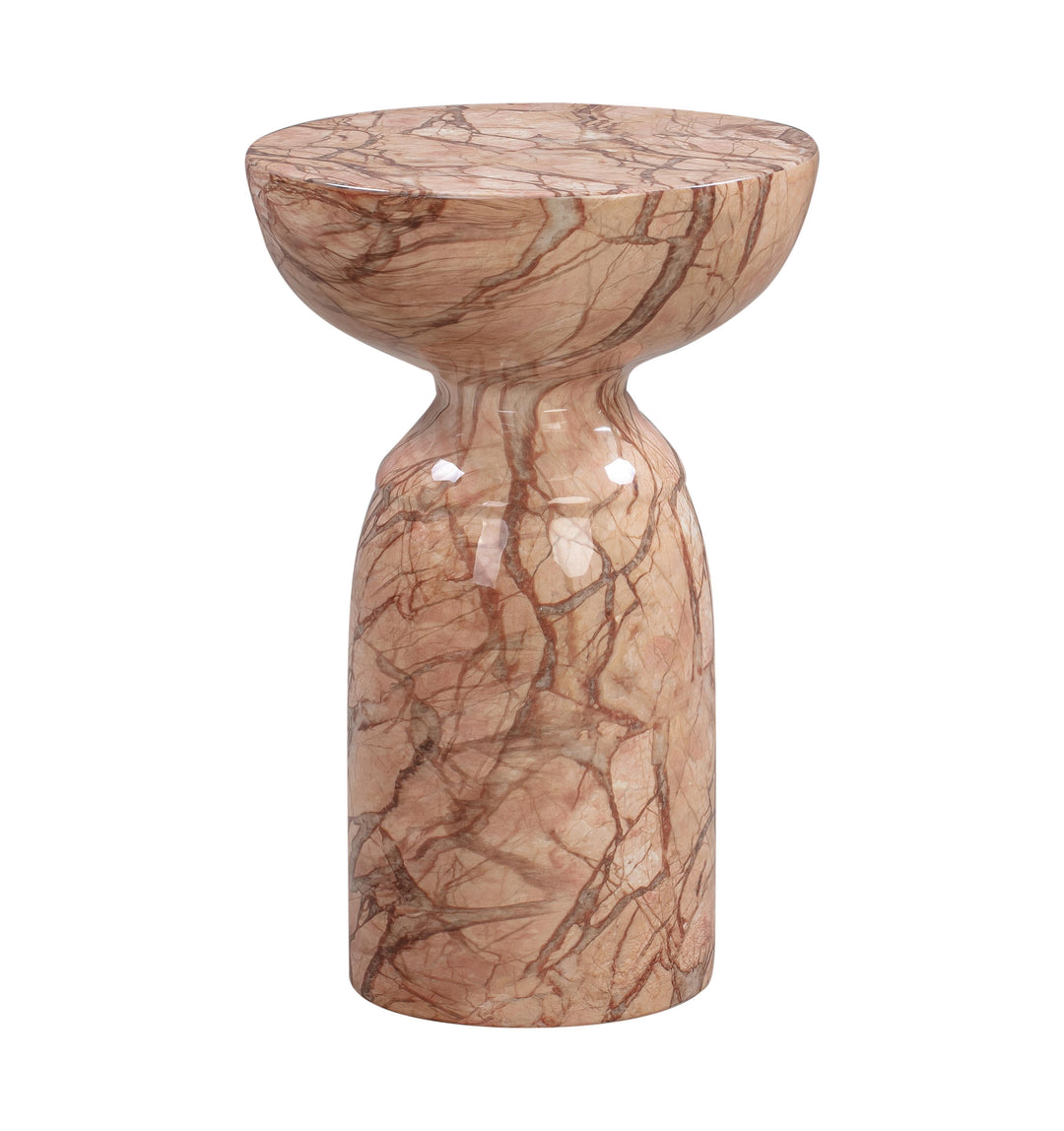 TOV Furniture Rue Sunset Marble Side Table OUTDOOR ACCENT TABLES