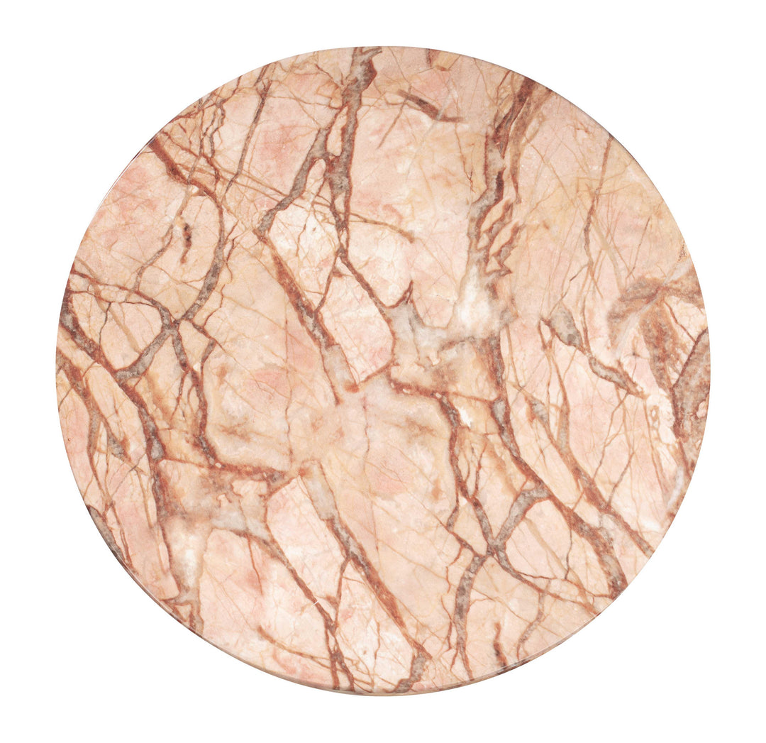 TOV Furniture Rue Sunset Marble Side Table OUTDOOR ACCENT TABLES