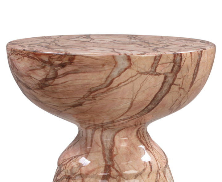 TOV Furniture Rue Sunset Marble Side Table OUTDOOR ACCENT TABLES