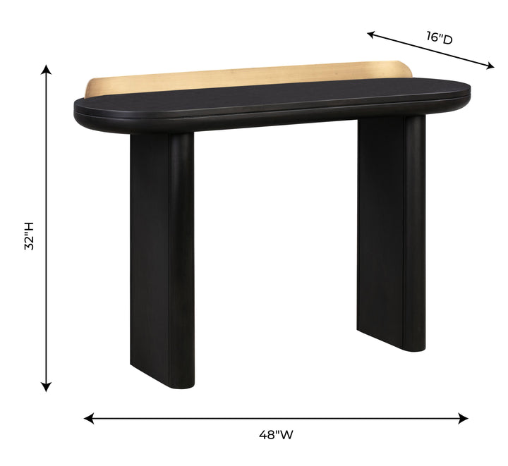 American Home Furniture | TOV Furniture - Braden Black Desk/Console Table