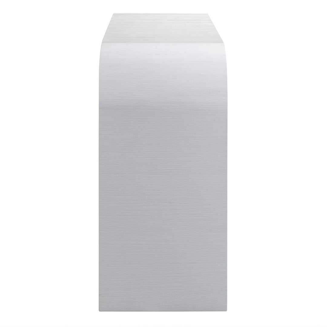 TOV Furniture Hump White Console Table CONSOLE TABLES