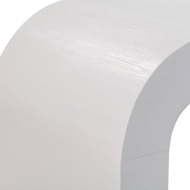 TOV Furniture Hump White Console Table CONSOLE TABLES