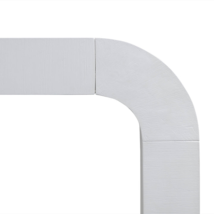 TOV Furniture Hump White Console Table CONSOLE TABLES