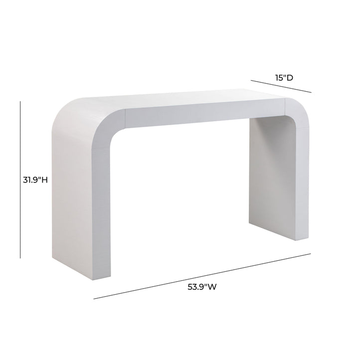 TOV Furniture Hump White Console Table CONSOLE TABLES