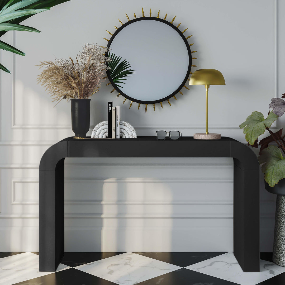 TOV Furniture Hump Black Console Table CONSOLE TABLES