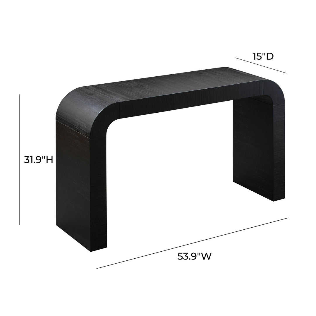 TOV Furniture Hump Black Console Table CONSOLE TABLES