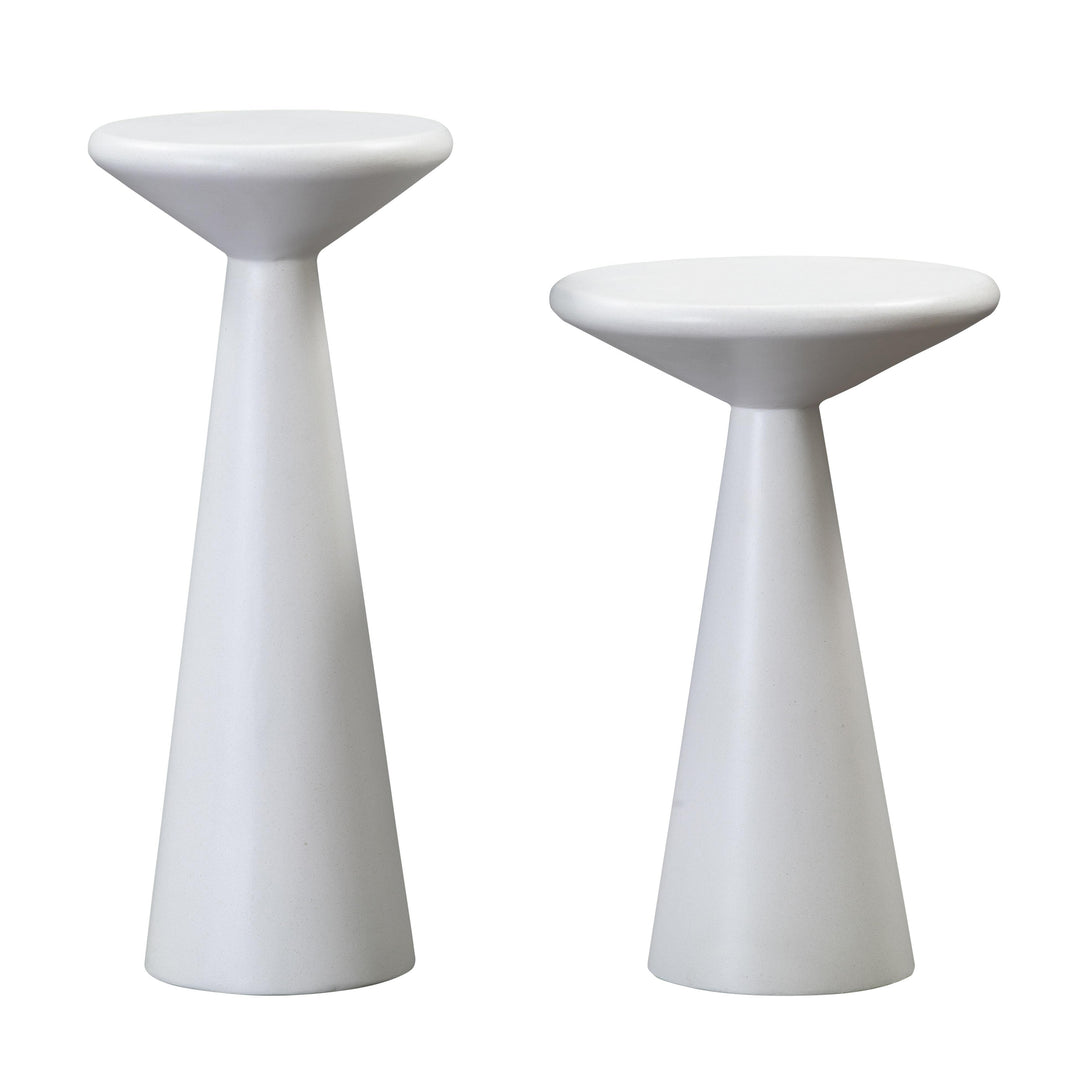 American Home Furniture | TOV Furniture - Gianna Concrete Accent Tables - Set of 2