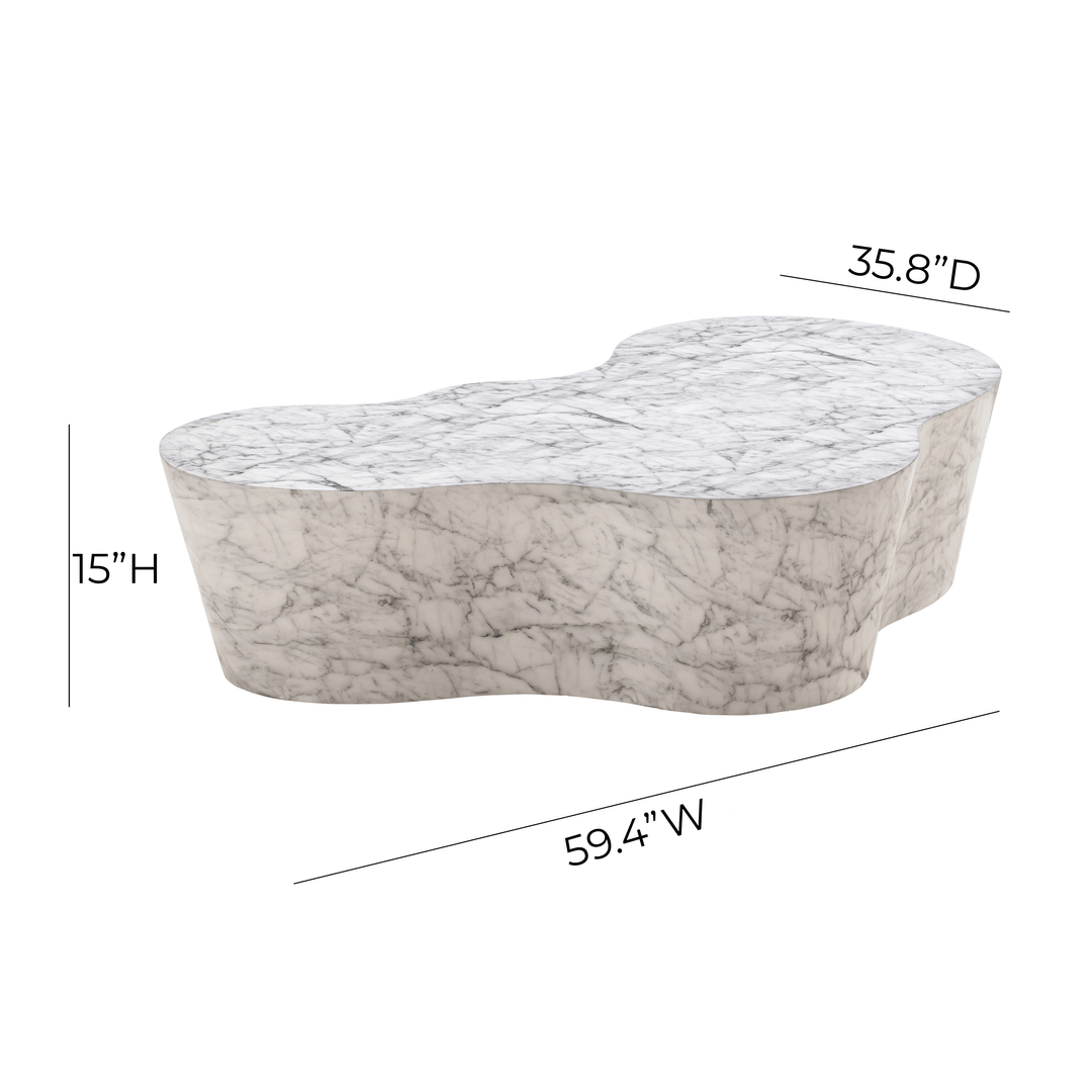 TOV Furniture Slab Marble Coffee Table OUTDOOR COFFEE TABLES