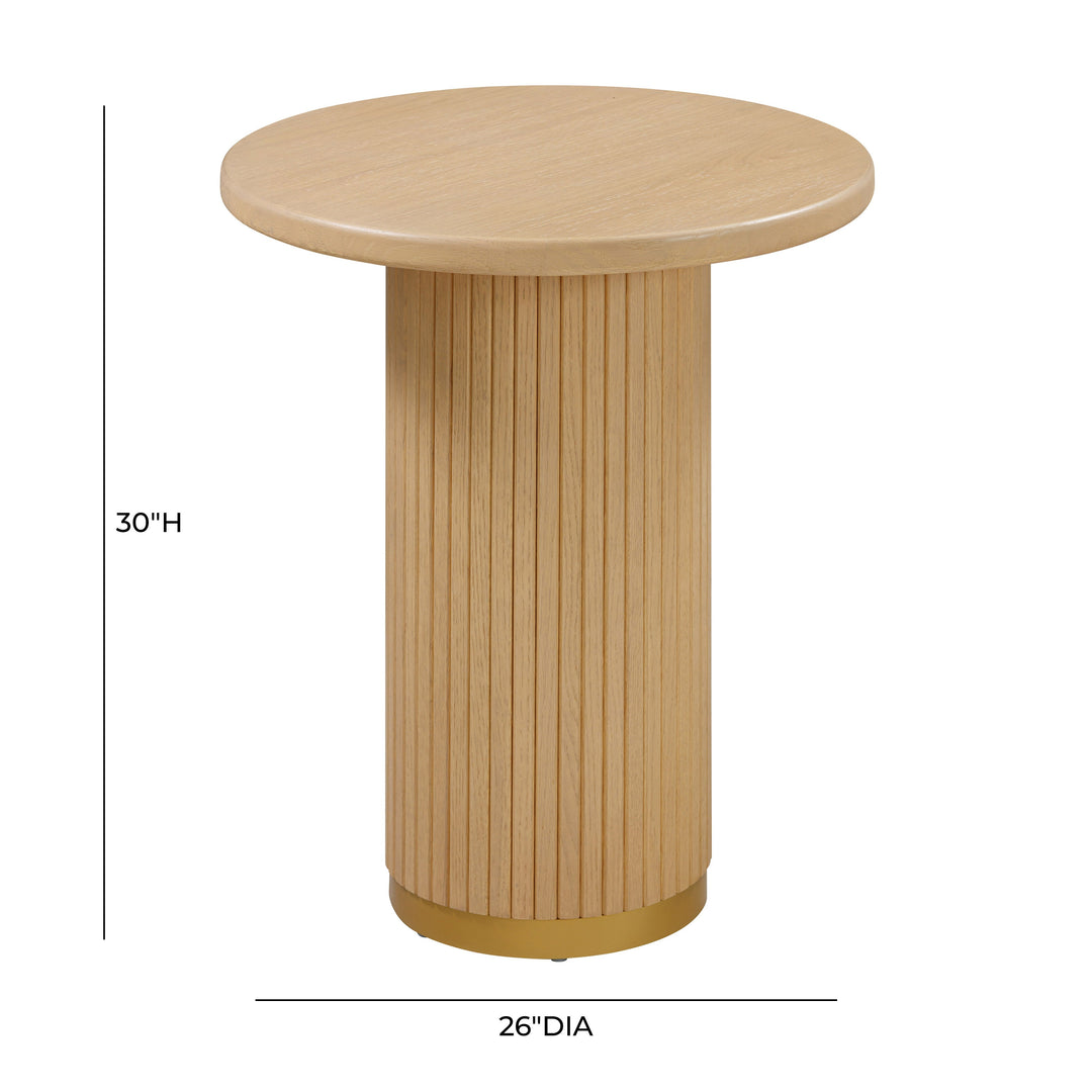 TOV Furniture Chelsea Natural Oak Wood Entry Table CONSOLE TABLES