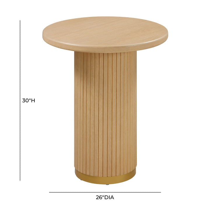 TOV Furniture Chelsea Natural Oak Wood Entry Table CONSOLE TABLES