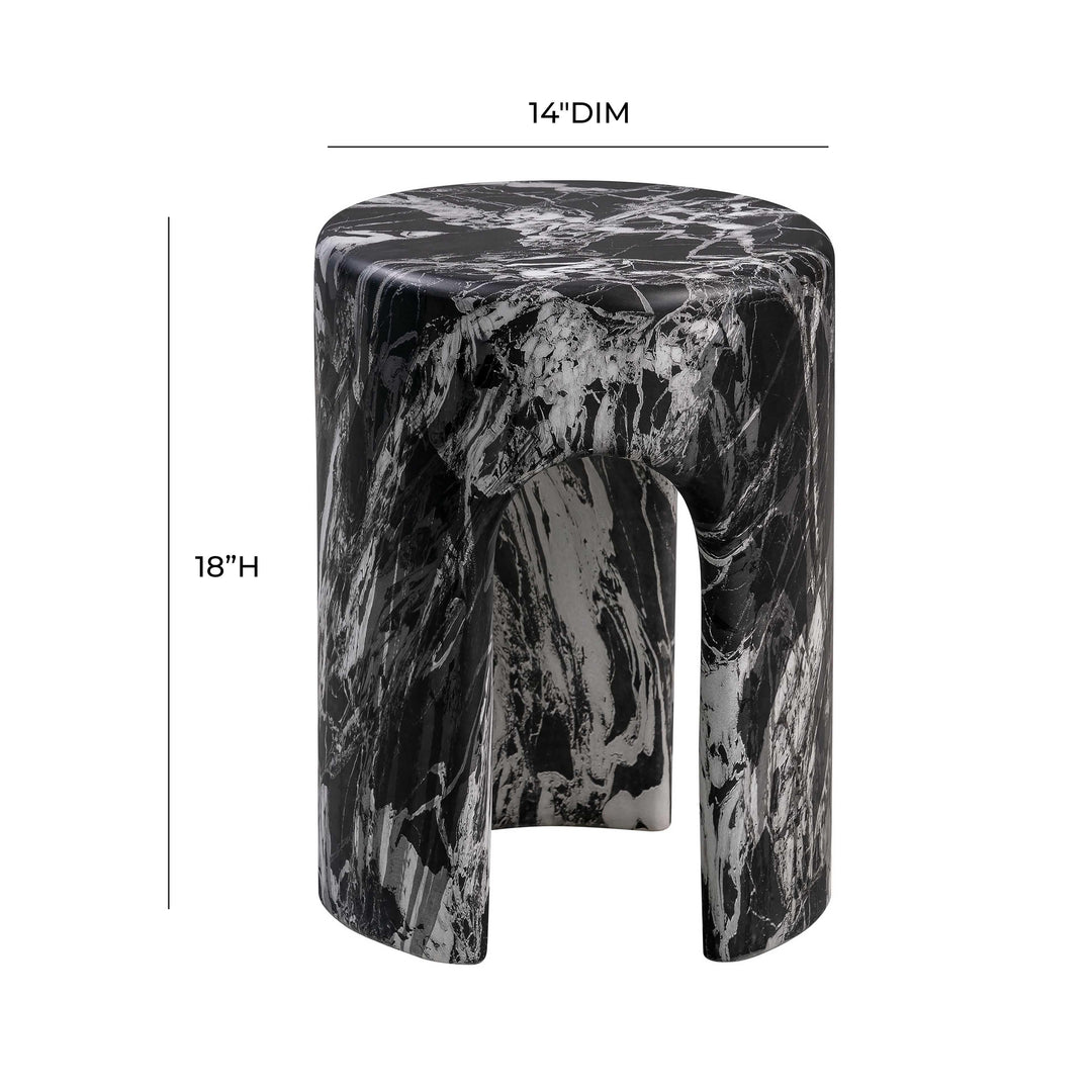 TOV Furniture Marisol Concrete Side Table OUTDOOR ACCENT TABLES
