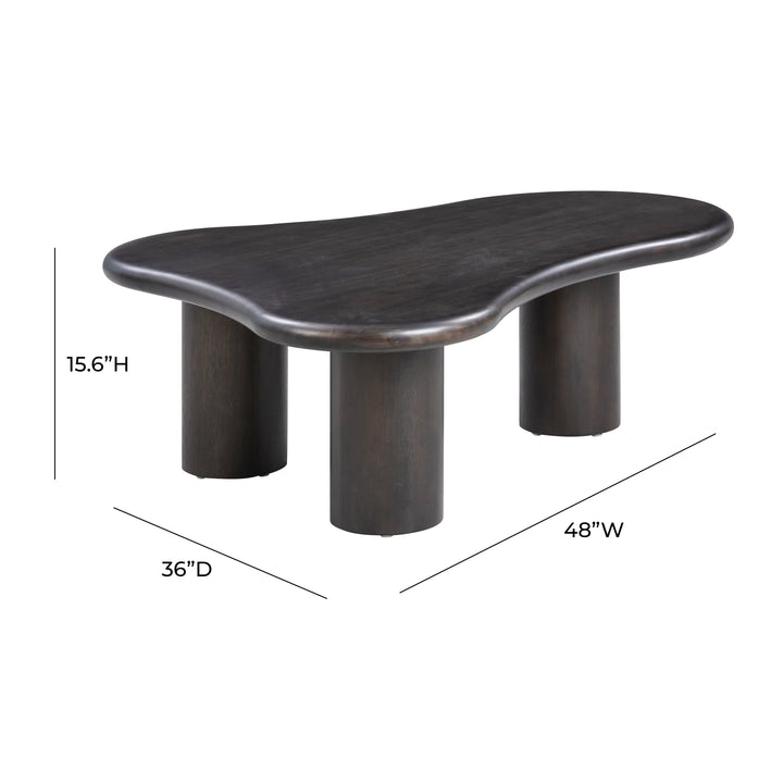 TOV Furniture Gotham Onyx Black Coffee Table COFFEE TABLES