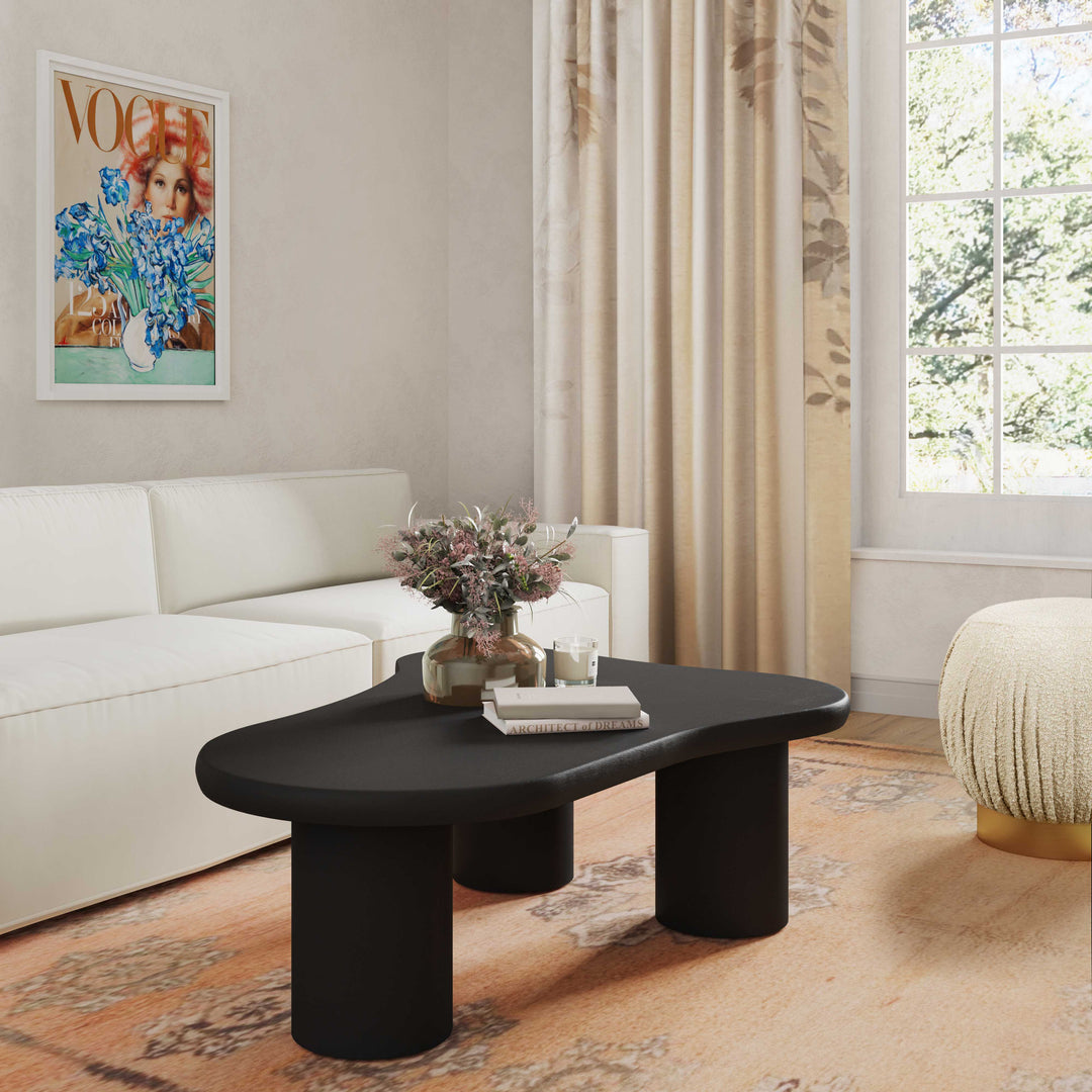 TOV Furniture Gotham Onyx Black Coffee Table COFFEE TABLES