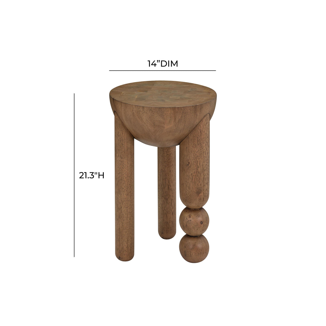 American Home Furniture | TOV Furniture - Morse Cognac Wooden Accent Table