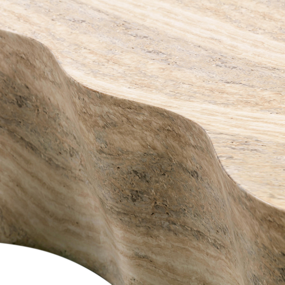 TOV Furniture Slab Faux Travertine Coffee Table OUTDOOR COFFEE TABLES