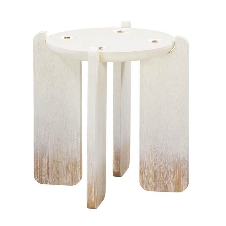 American Home Furniture | TOV Furniture - Gloria Cream Oak Side Table