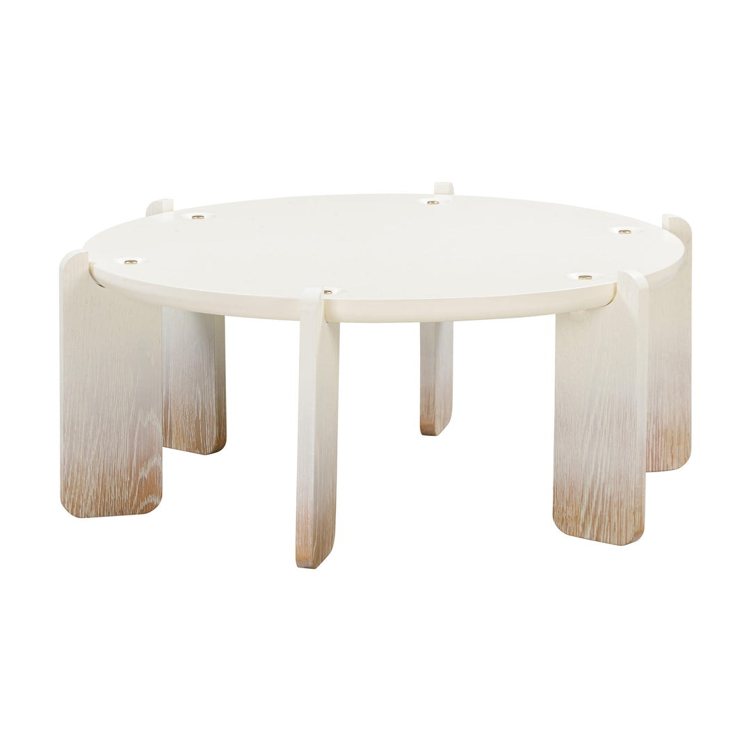 American Home Furniture | TOV Furniture - Gloria Cream Oak Coffee Table