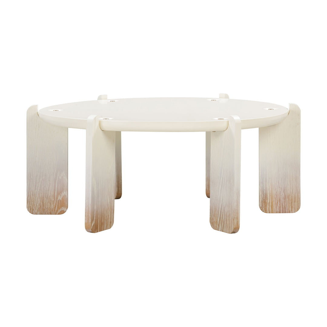 American Home Furniture | TOV Furniture - Gloria Cream Oak Coffee Table