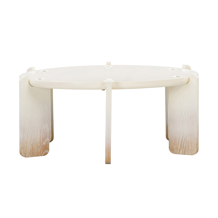 American Home Furniture | TOV Furniture - Gloria Cream Oak Coffee Table