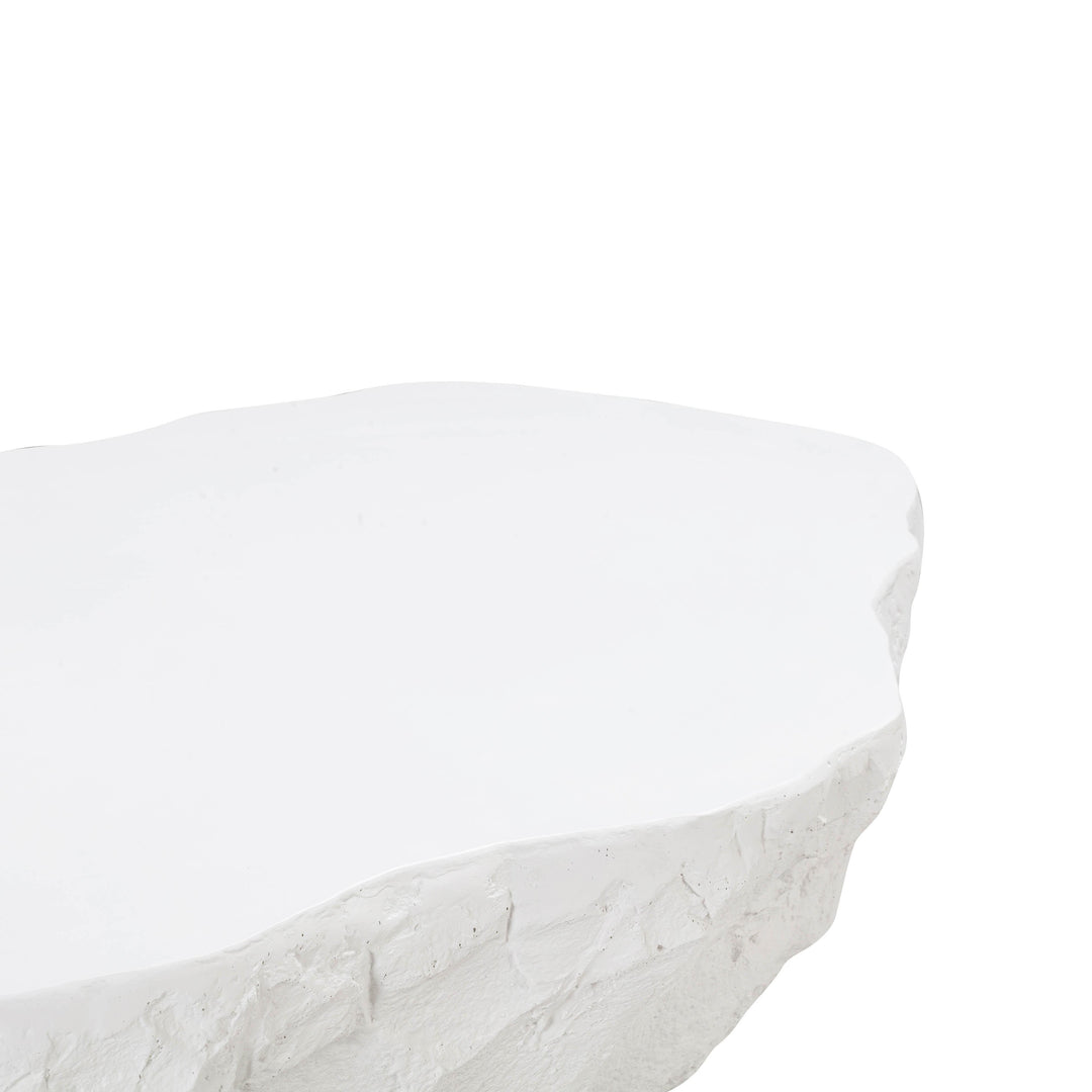 American Home Furniture | TOV Furniture - Crag White Concrete Coffee Table