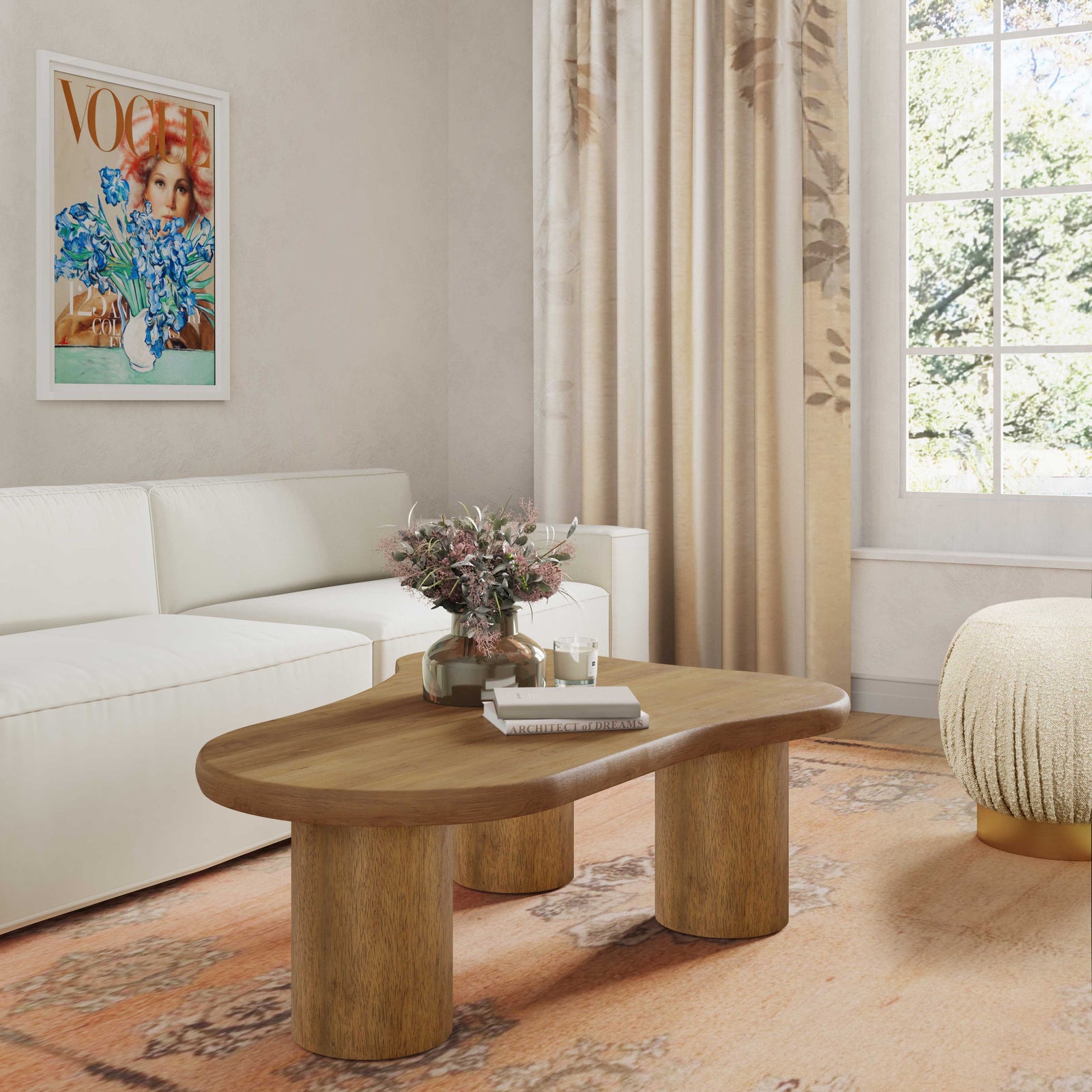 TOV Furniture Gotham Cognac Coffee Table COFFEE TABLES