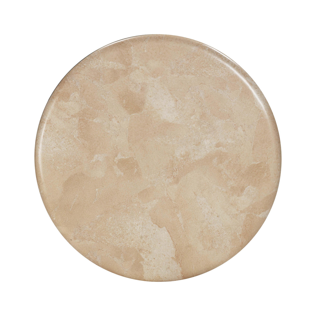 TOV Furniture Mire Rose Faux Marble Side Table ACCENT TABLES