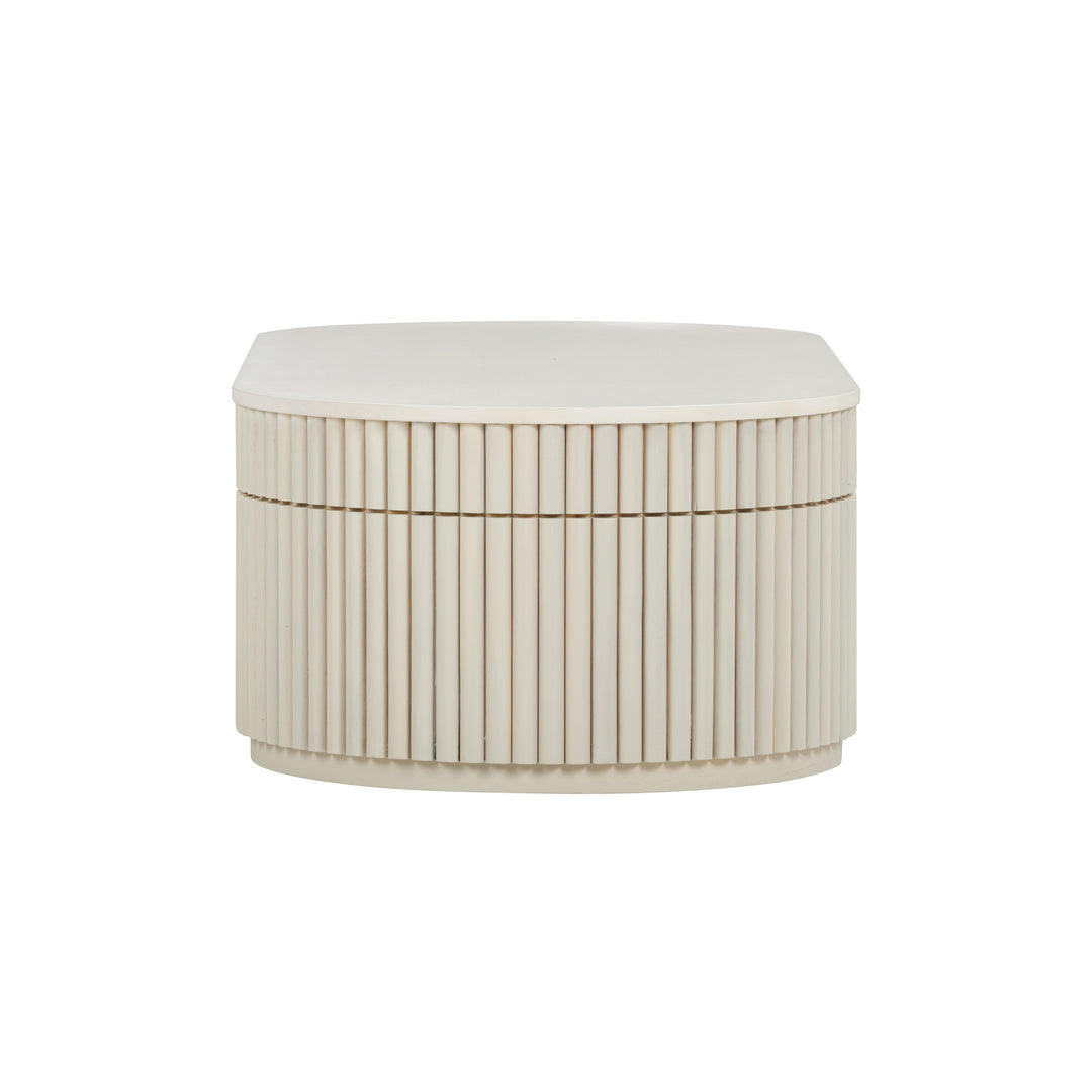 TOV Furniture Bella Cream Oval Coffee Table COFFEE TABLES