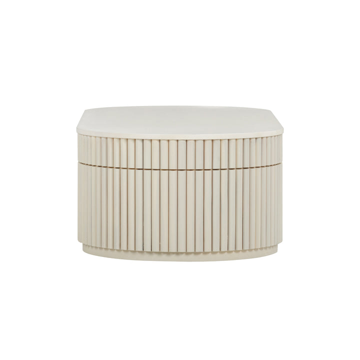 TOV Furniture Bella Cream Oval Coffee Table COFFEE TABLES