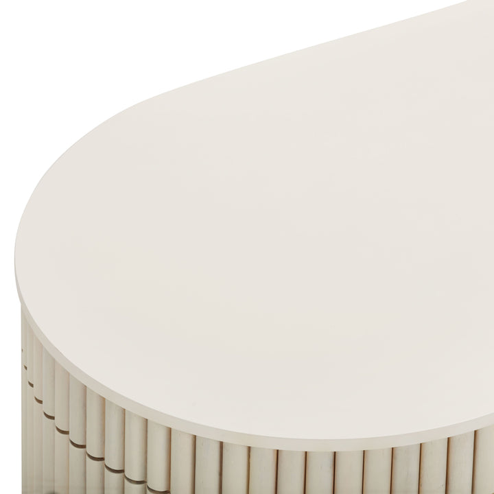 TOV Furniture Bella Cream Oval Coffee Table COFFEE TABLES
