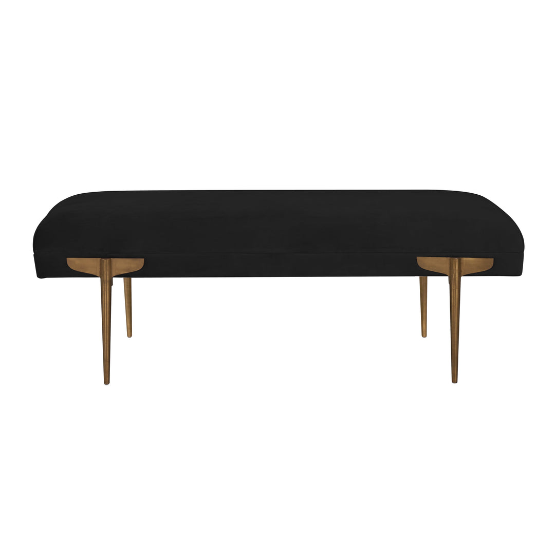 TOV Furniture Brno Black Velvet Bench BENCHES