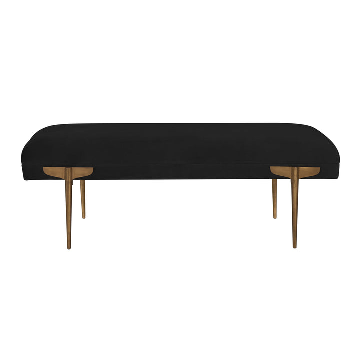 TOV Furniture Brno Black Velvet Bench BENCHES