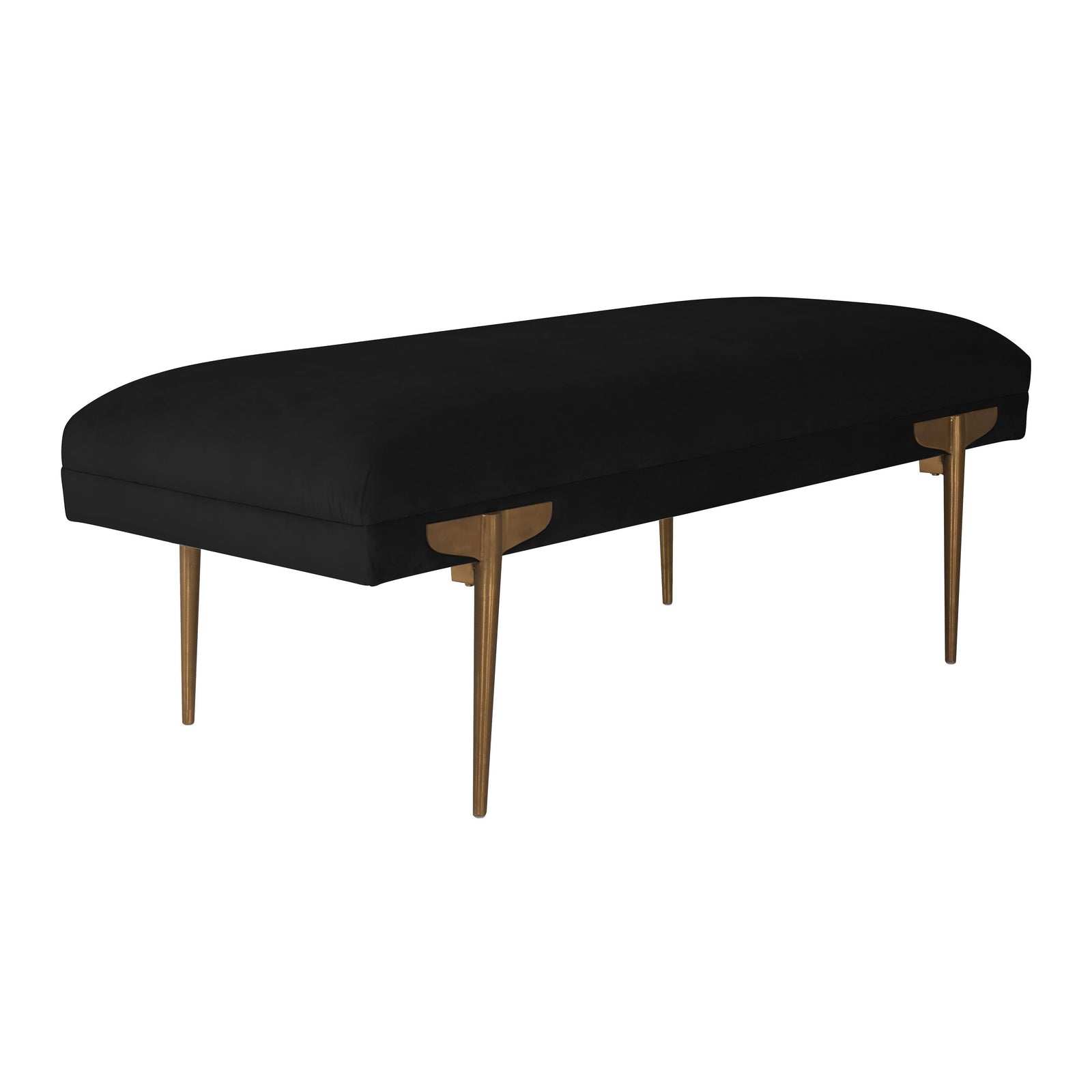 TOV Furniture Brno Black Velvet Bench BENCHES
