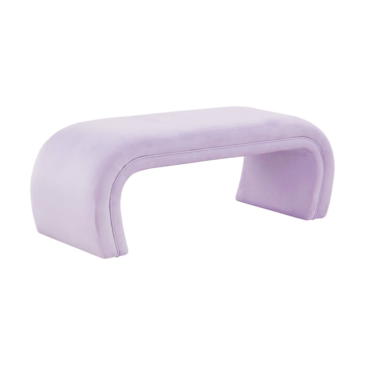 American Home Furniture | TOV Furniture - Kenya Lavender Velvet Bench