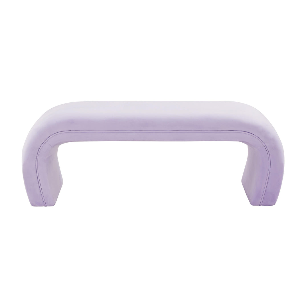 American Home Furniture | TOV Furniture - Kenya Lavender Velvet Bench