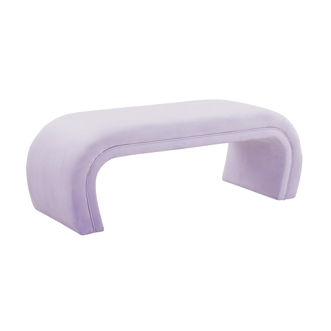 American Home Furniture | TOV Furniture - Kenya Lavender Velvet Bench