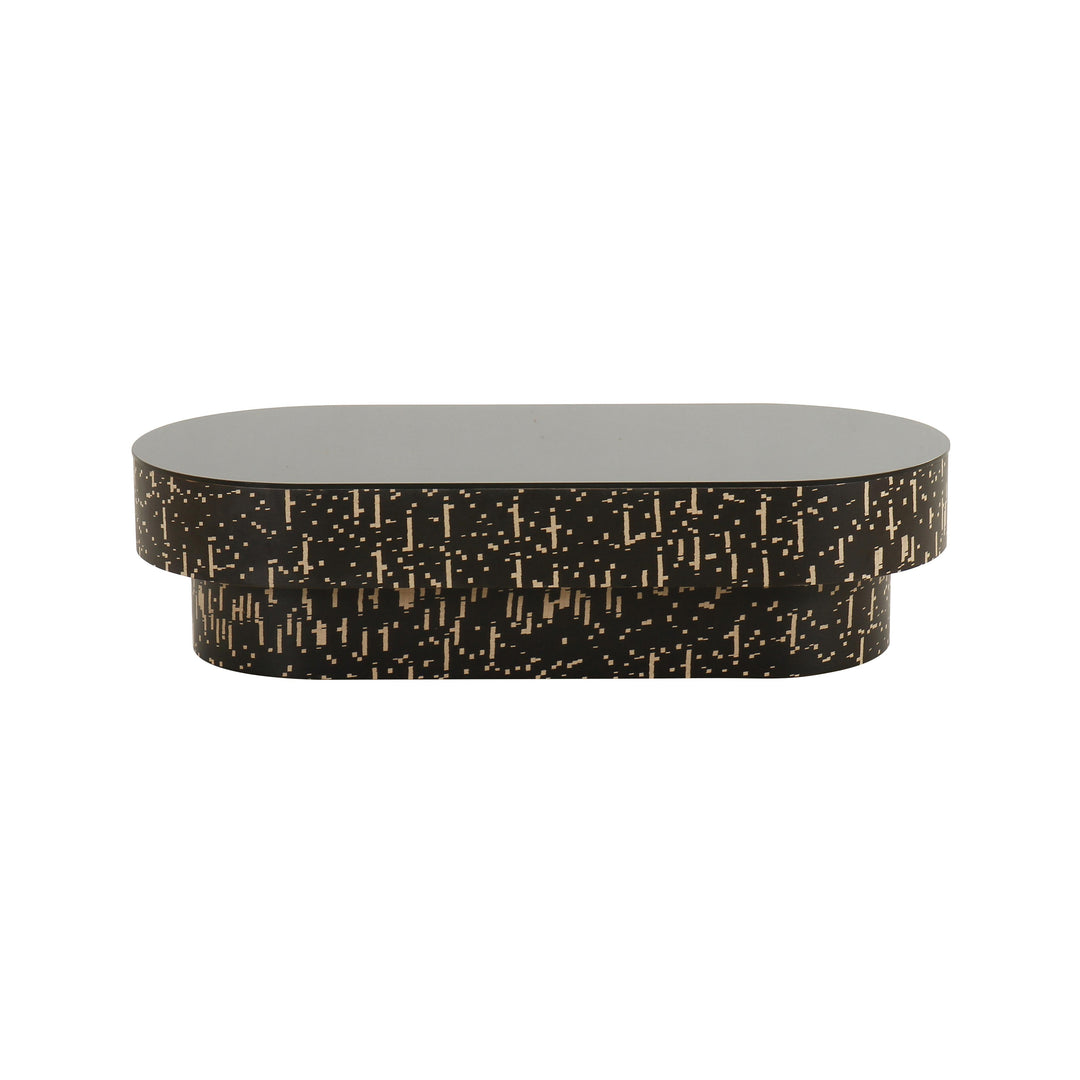 American Home Furniture | TOV Furniture - Faye Black Glass Coffee Table