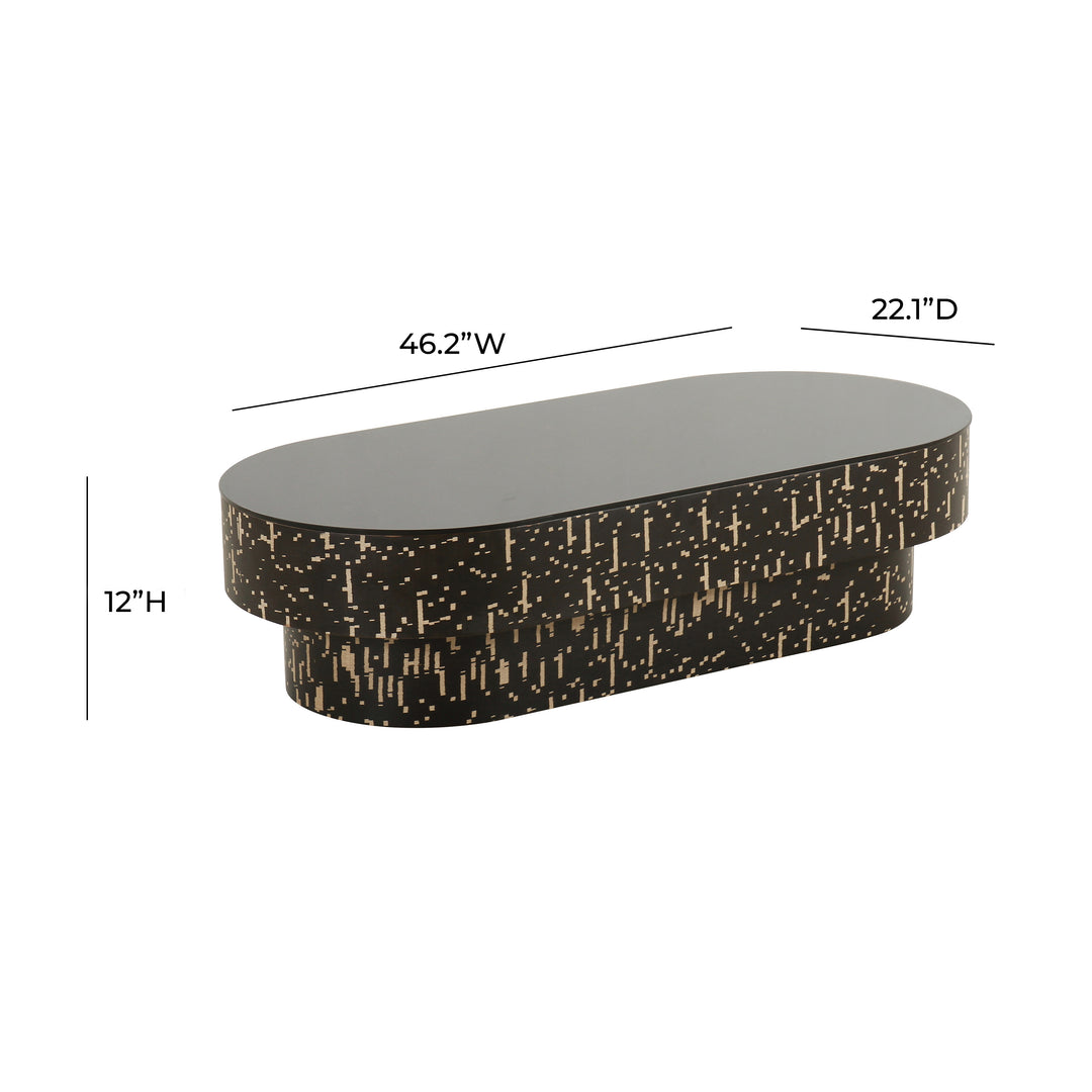 American Home Furniture | TOV Furniture - Faye Black Glass Coffee Table