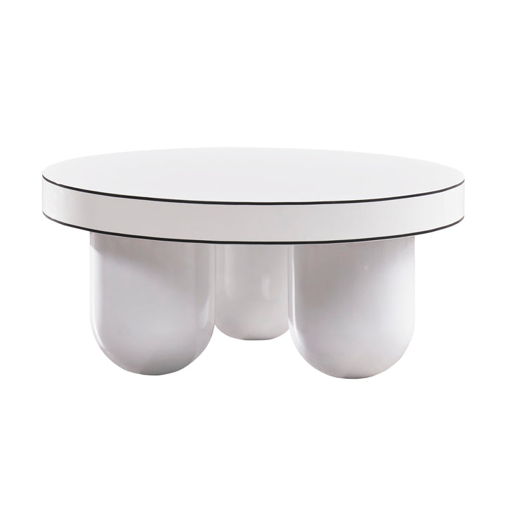 American Home Furniture | TOV Furniture - Jasper White Glossy Coffee Table