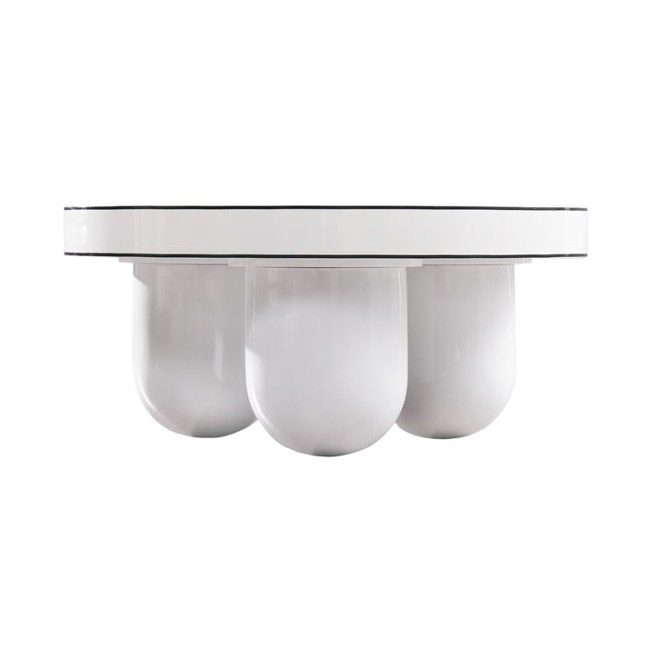 TOV Furniture Jasper White Glossy Coffee Table COFFEE TABLES