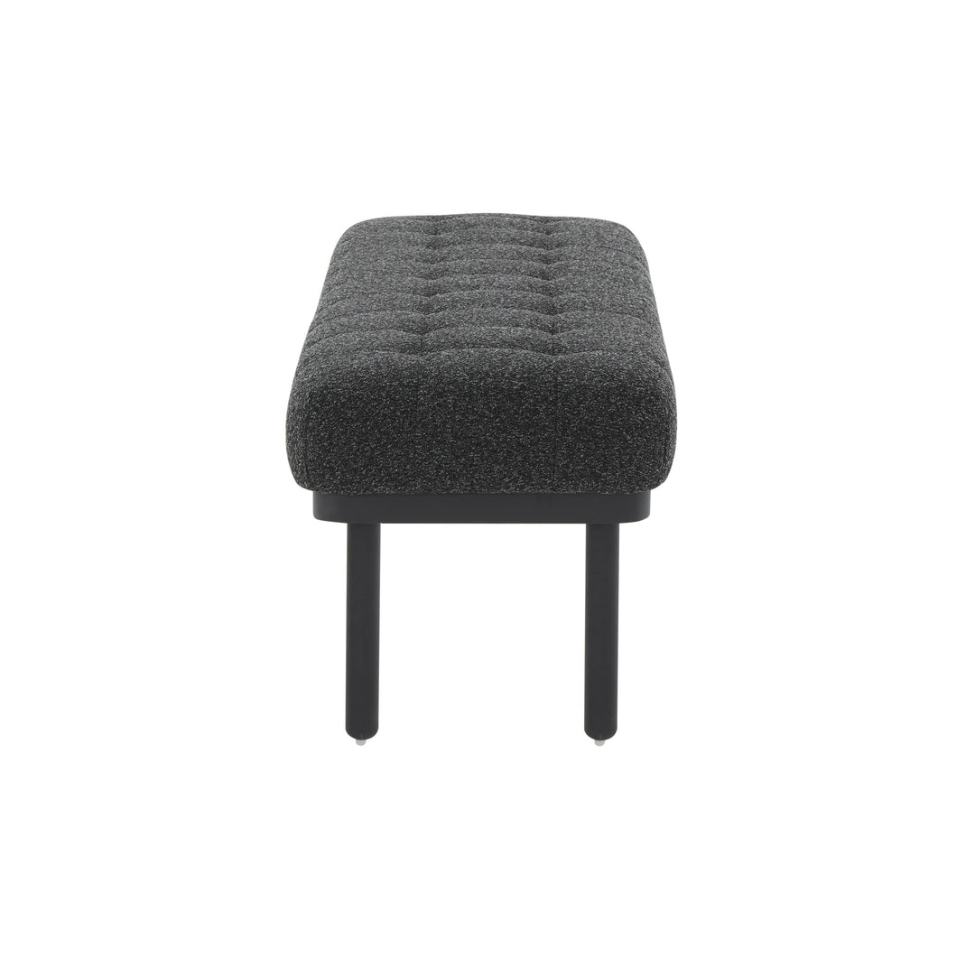 TOV Furniture Olivia Black Boucle Bench BENCHES