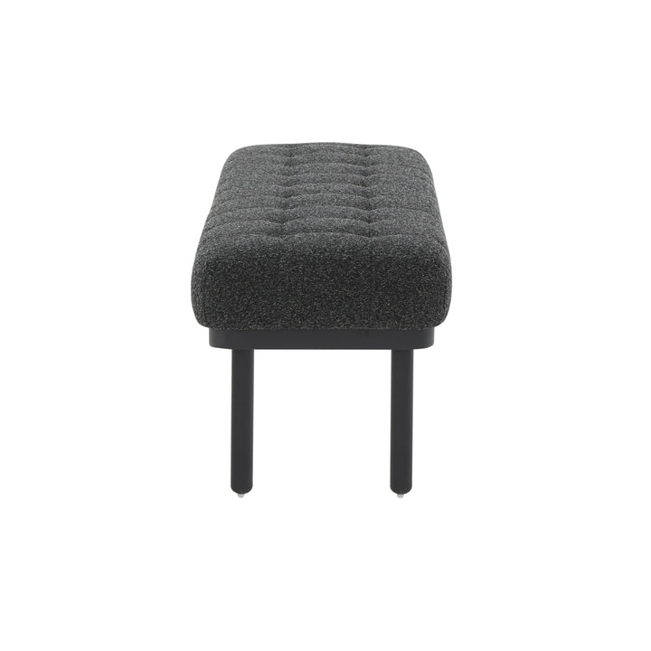 TOV Furniture Olivia Black Boucle Bench BENCHES