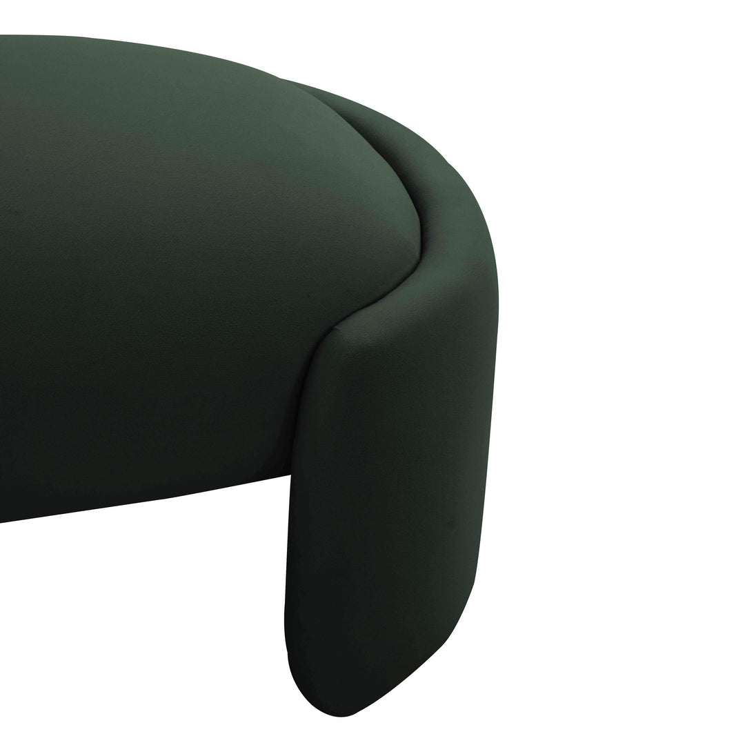 American Home Furniture | TOV Furniture - Toledo Forest Green Velvet Bench