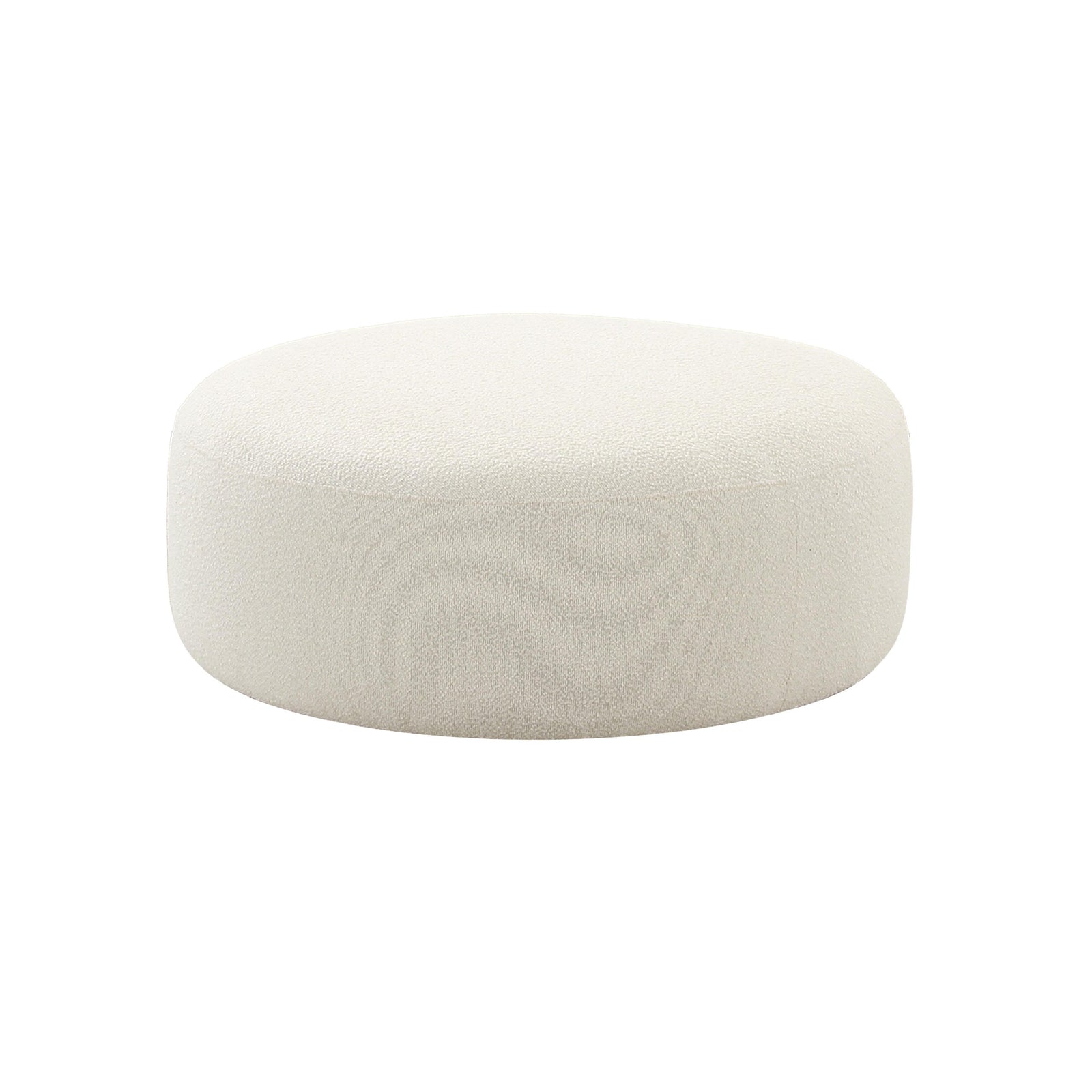 TOV Furniture Broohah Cream Boucle Ottoman OTTOMANS, POUFS, + STOOLS