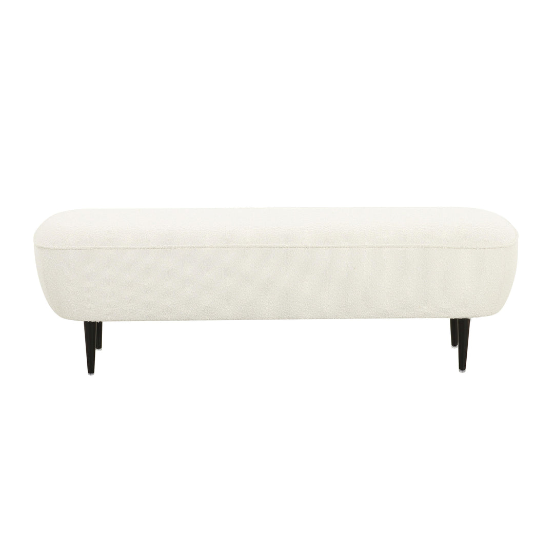 TOV Furniture Denise Cream Boucle Bench BENCHES