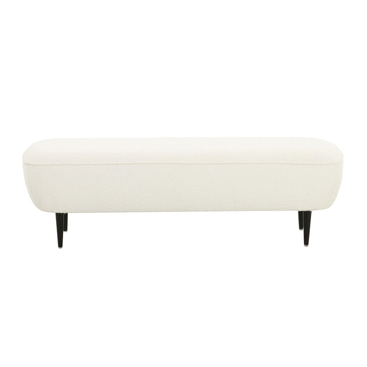 TOV Furniture Denise Cream Boucle Bench BENCHES