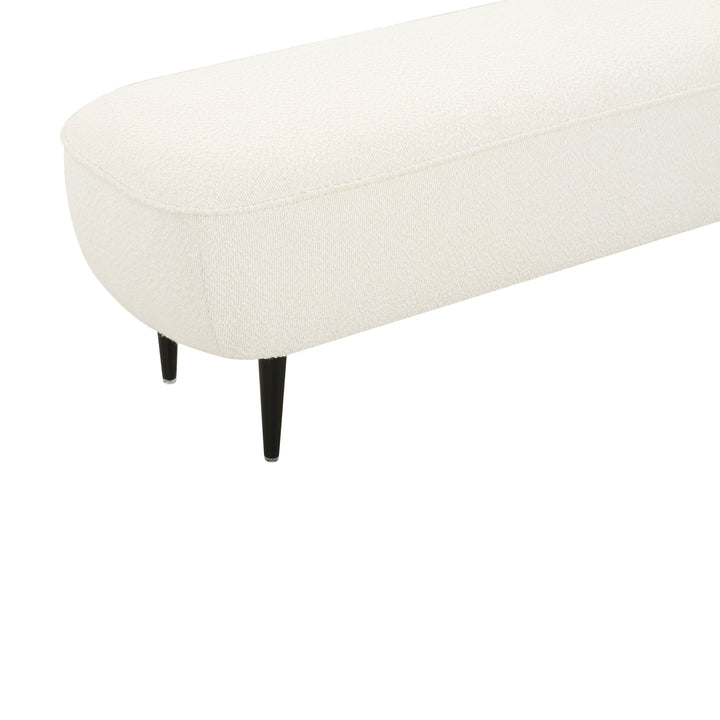 TOV Furniture Denise Cream Boucle Bench BENCHES