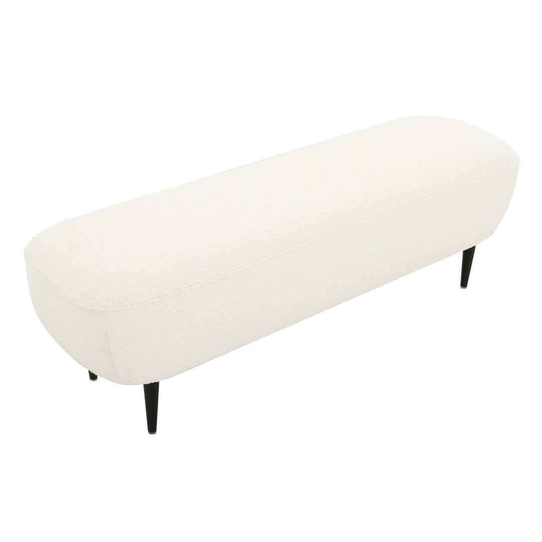 TOV Furniture Denise Cream Boucle Bench BENCHES