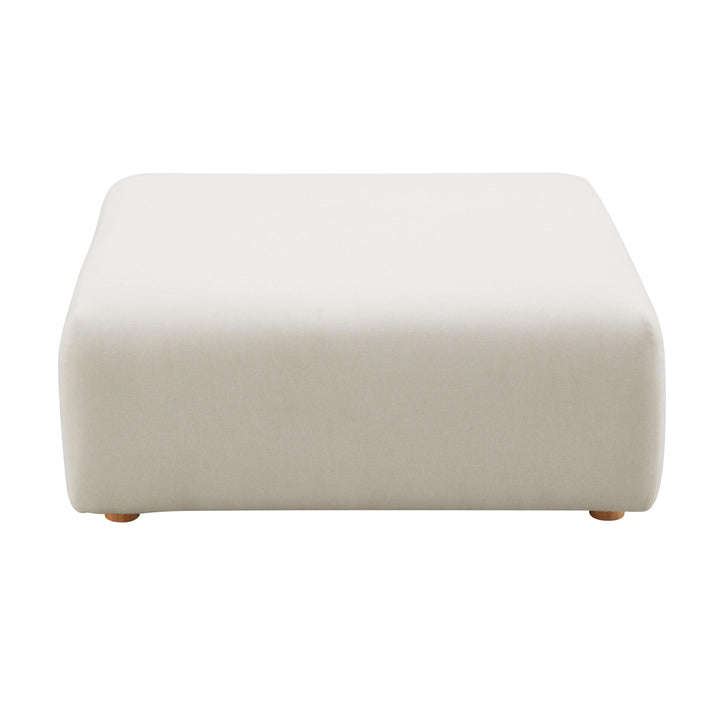 American Home Furniture | TOV Furniture - Hangover Cream Linen Ottoman
