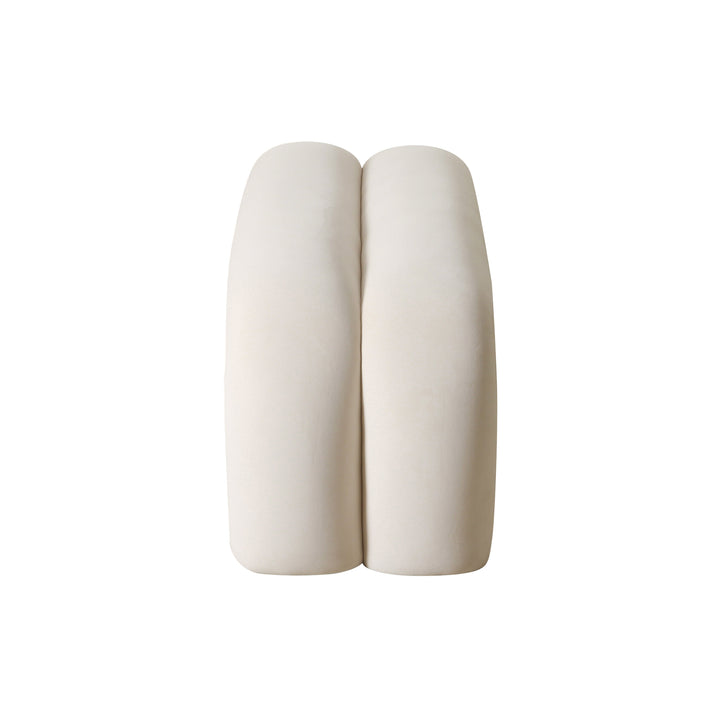 TOV Furniture Leigh Cream Velvet Channeled Bench BENCHES